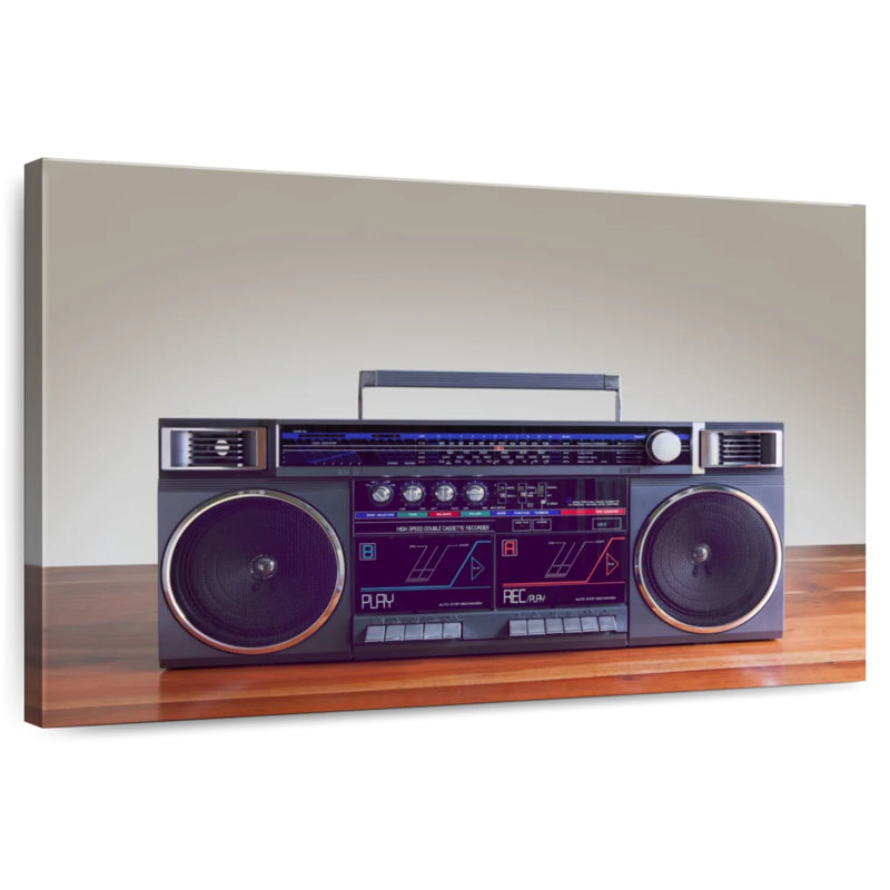 Iconic Boombox, 26" H x 39" W
