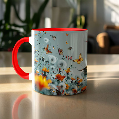 Handmade Ceramic Porcelain Coffee Mug Teacup and Saucer