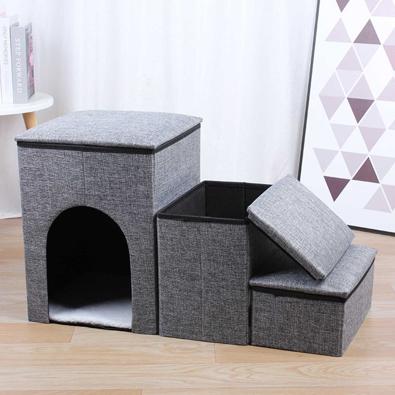3-Step Pet Dog Stair with Storage