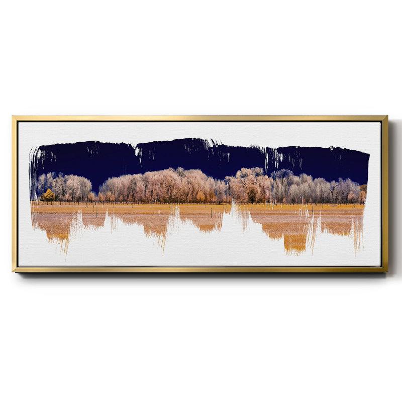 Treeline Panorama- Framed Canvas