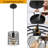 Tylah 1 - Light Matte Black LED Single Pendant