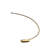 Brushed Nickel LED Arc Tube Table Lamp, 16" Modern Accent Desk Lamp