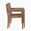Ensemble de salle à manger 7 pièces pour l'extérieur, table en bois avec 6 chaises pour la pelouse, la cour, la terrasse du jardin, au bord de la piscine-634285673