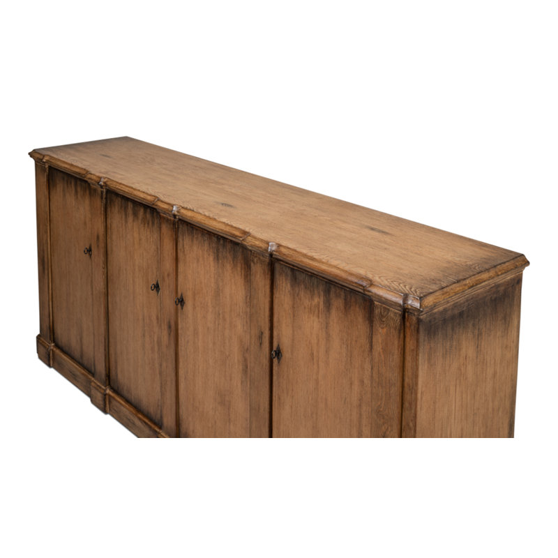 Villefranche Solid Wood Sideboard, Brown