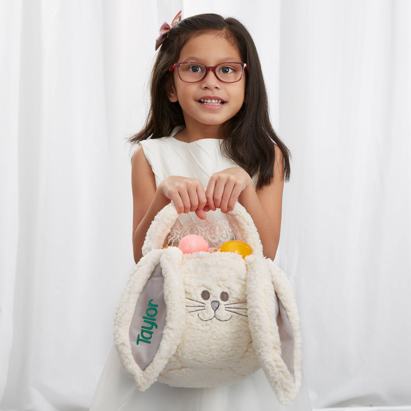 Sac de friandises brodé en peluche personnalisable, Oui