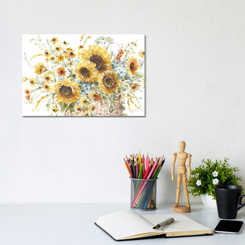 Tournesols Forever I - Giclée sur toile tendue avec châssis