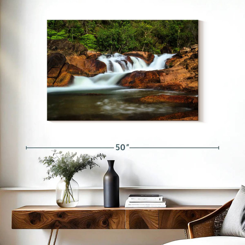 Kerrick, cascade cachée du Belize, H 26 po x l 39 po