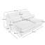 Canapé 2 places, tissu chenille, 2 repose-pieds, 2 coussins lombaires, bois de haute qualité, ergonomique, éponge à haute résilience, installation facile-248036344