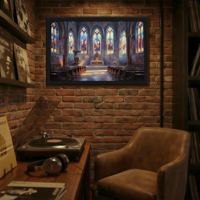 Paysage et nature, vitraux d'églises, art intérieur