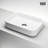 VIGO UltraThin™ 21-in L x 14-in W Matte White Matte Stone™ Vessel Rectangular Minimalist Bathroom Sink