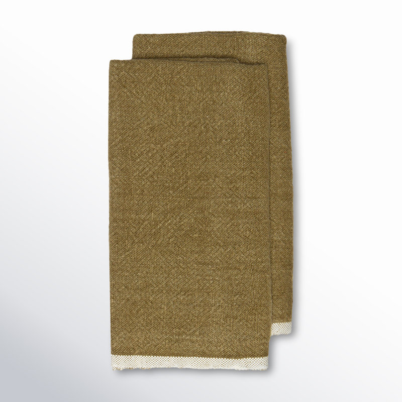 Chunky Linen Dish Cloth, Green
