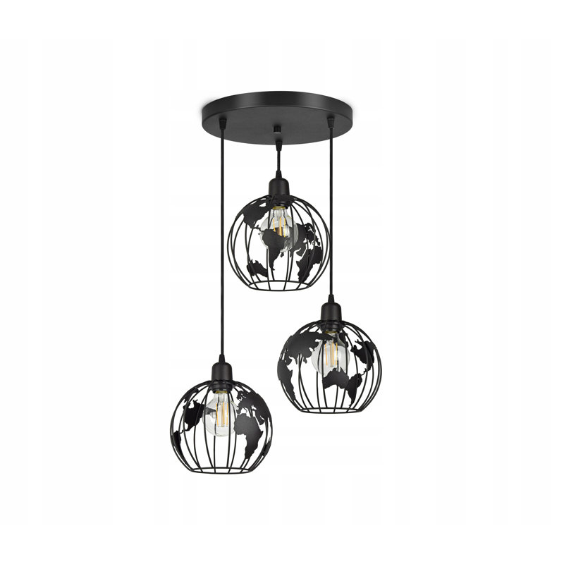 Kylo 3 - Light Sphere Pendant, Black, Black