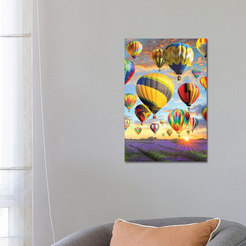Hot Air Baloons - Wrapped Canvas Print, 66.04 cm H x 45.72 cm W x 1.91 cm D
