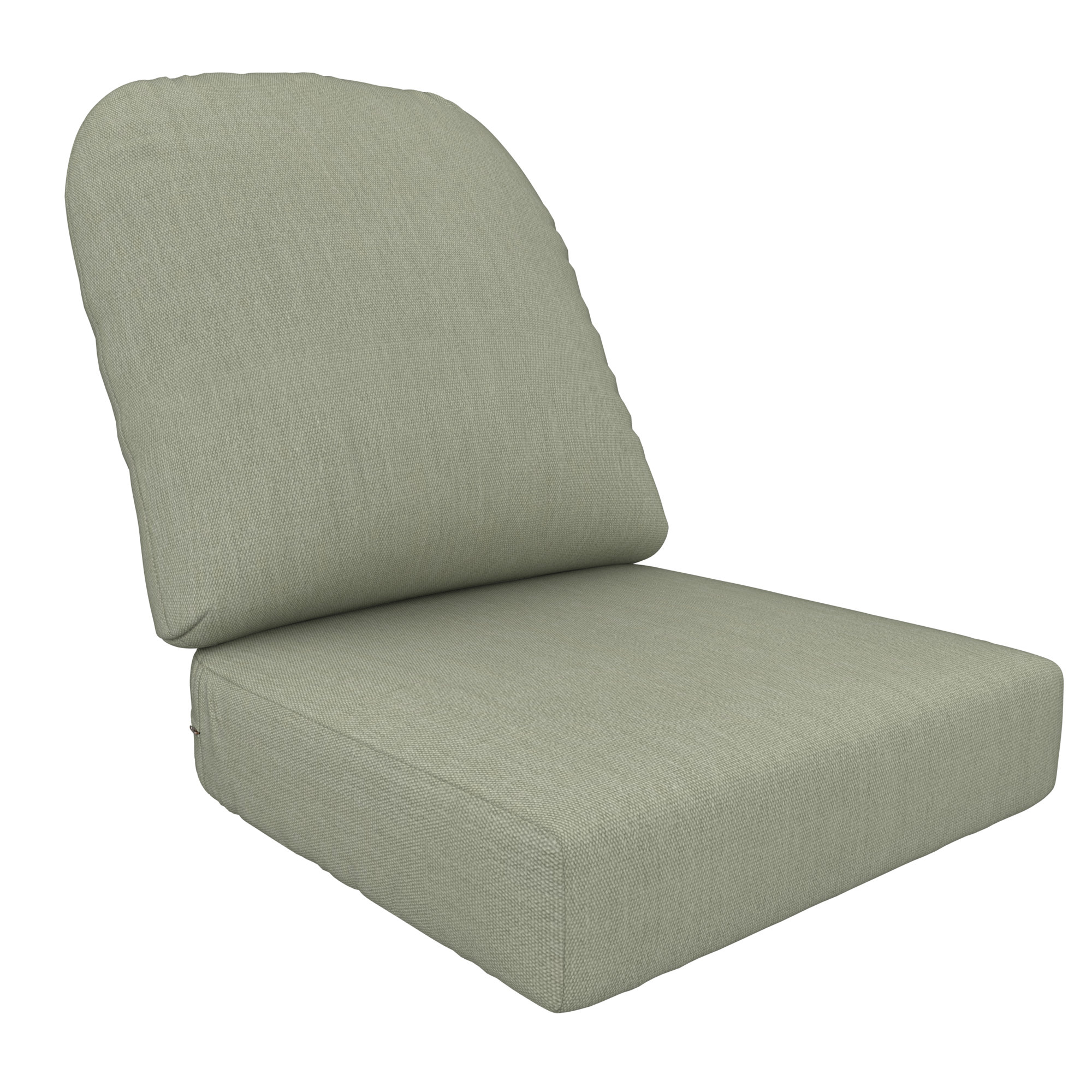 Amala Outdoor Sunbrella® Seat/Back Cushion, Sunbrella Canvas Seasalt