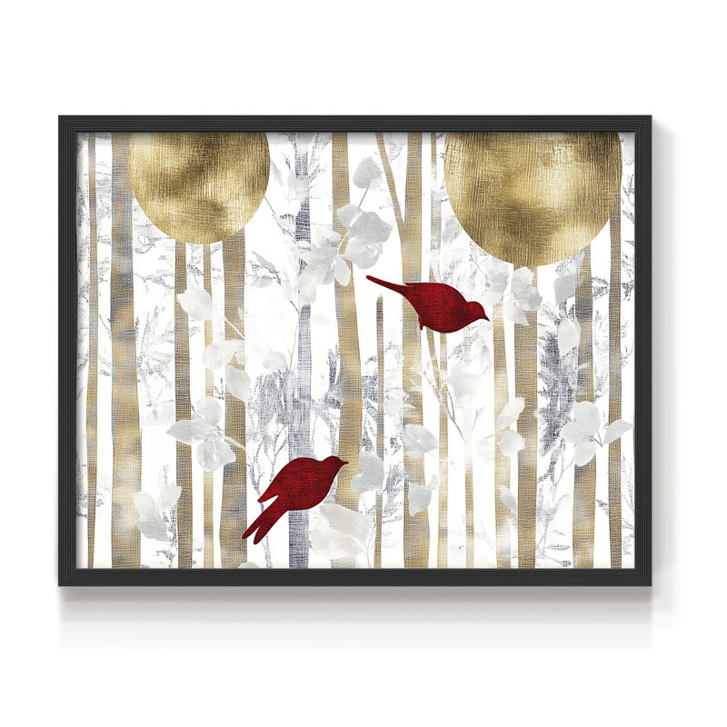 Art de Noël - DCXLII - Reproduction encadrée - Restickable, H 22 po x l 28 po, Noir, noir, noir, noir