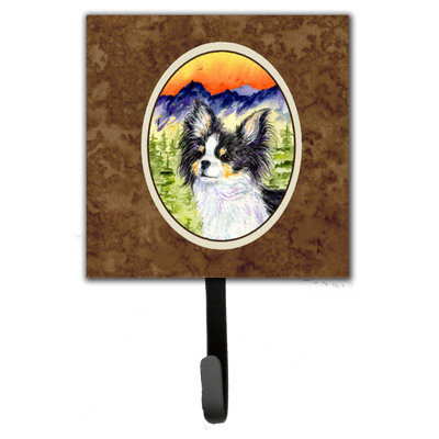 Porte-laisse chihuahua et crochet mural