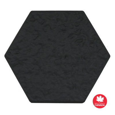 Treillis hexagonal en matériaux recyclés noirs de 13 po x 15 po STOMP, paquet de 10