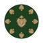 Ex vote Vegan Leather Round Pebble Placemat-1330766170