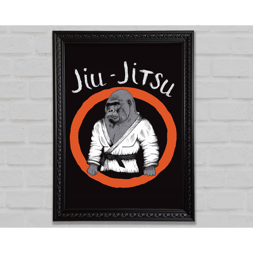 Jiu Jitsu Gorilla - Einzelner Bilderrahmen Kunstdrucke