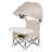 Foldable Toddler Chair with 3-point Harness Storage Bag Adjustable Straps Removable Tray Portable