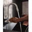 Robinet de cuisine à poignée simple Moen Adler MotionSense Wave avec technologie Power Clean-73325977