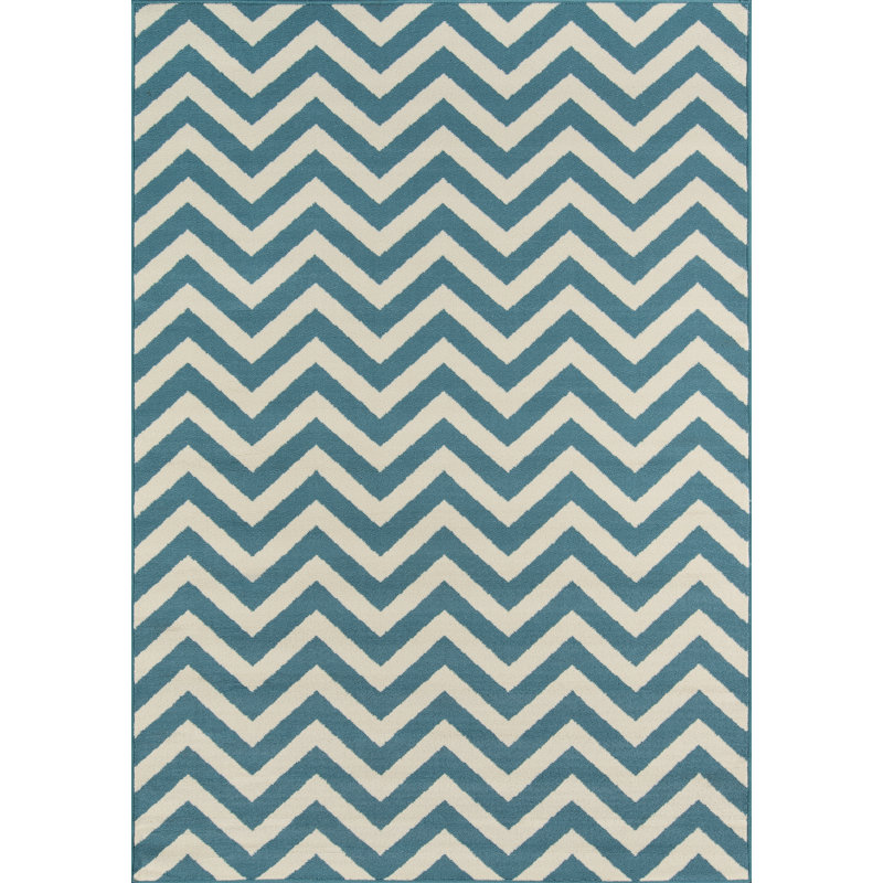 Irita Chevron Indoor / Outdoor Rug, Rectangle 2'3" x 4'6"
