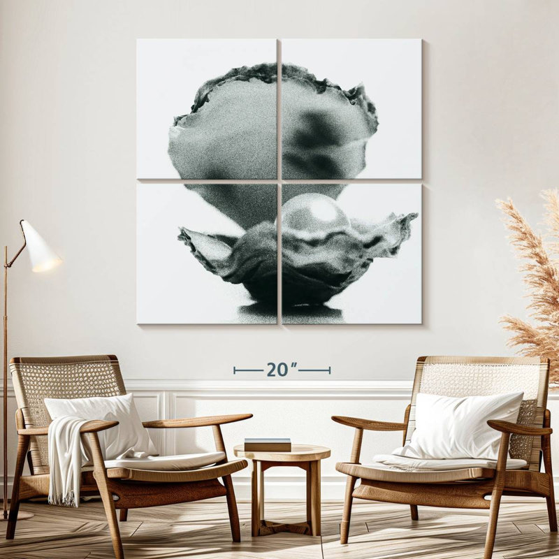 Perle d'huître monochromatique Brampt, H 57 po x l 57 po