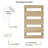 Sectional Under Cabinet Mount Wood Stemware Rack
