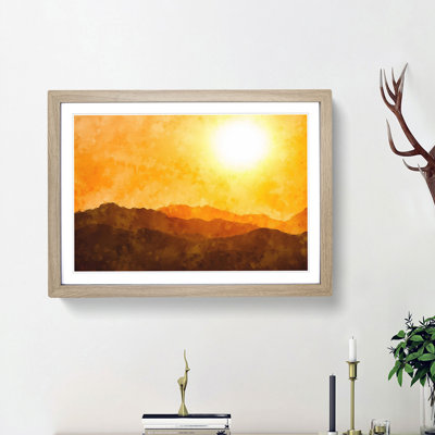 Mountain Layers - Picture Frame Painting Print