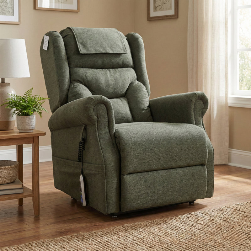 Berkshire 85cm Wide Lift Assist Standard Recliner, Green