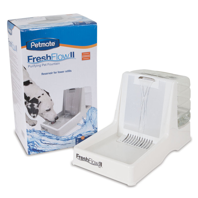 Mangeoire surélevée Petmate Fresh Flow II, H 9 po x l 8,8 po x P 14,75 po