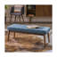 Repose-pieds rectangulaire en tissu capitonné Mid-Century de 44 pouces pour le salon ou le vestibule-130186023