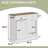 Double Tilt Out 2 X 10 Gallon Cabinet Trash Can(Not Include Trash Can)