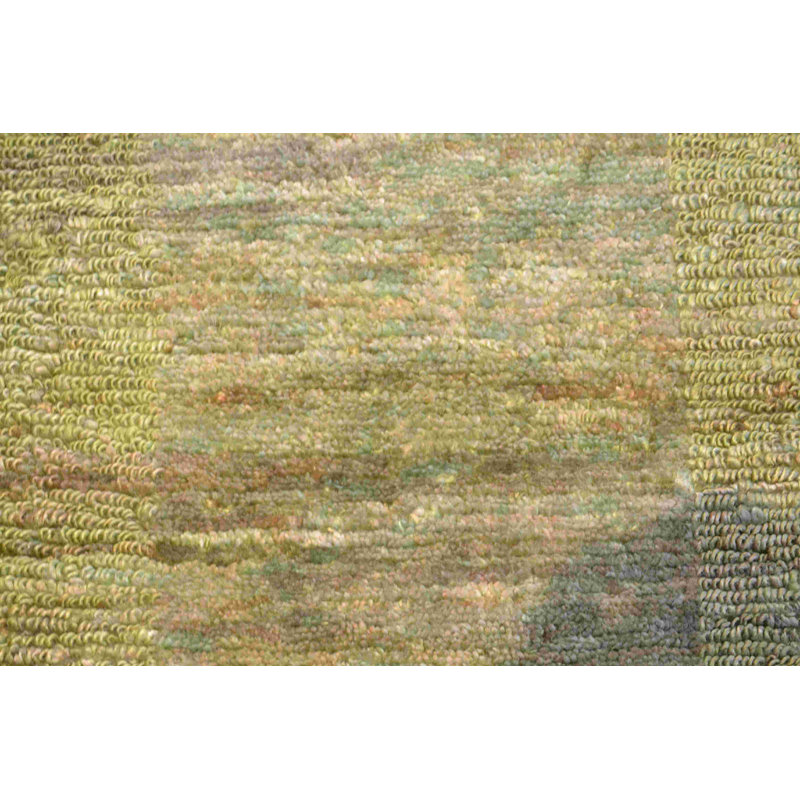 Jute / Sisal Striped Area Rug in Green
