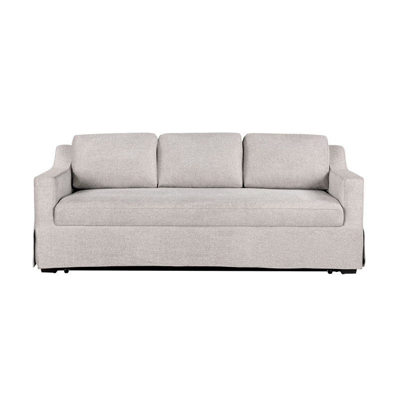 Serta Harvey 90.6" Queen Convertible Sofa Sleeper, Ivory
