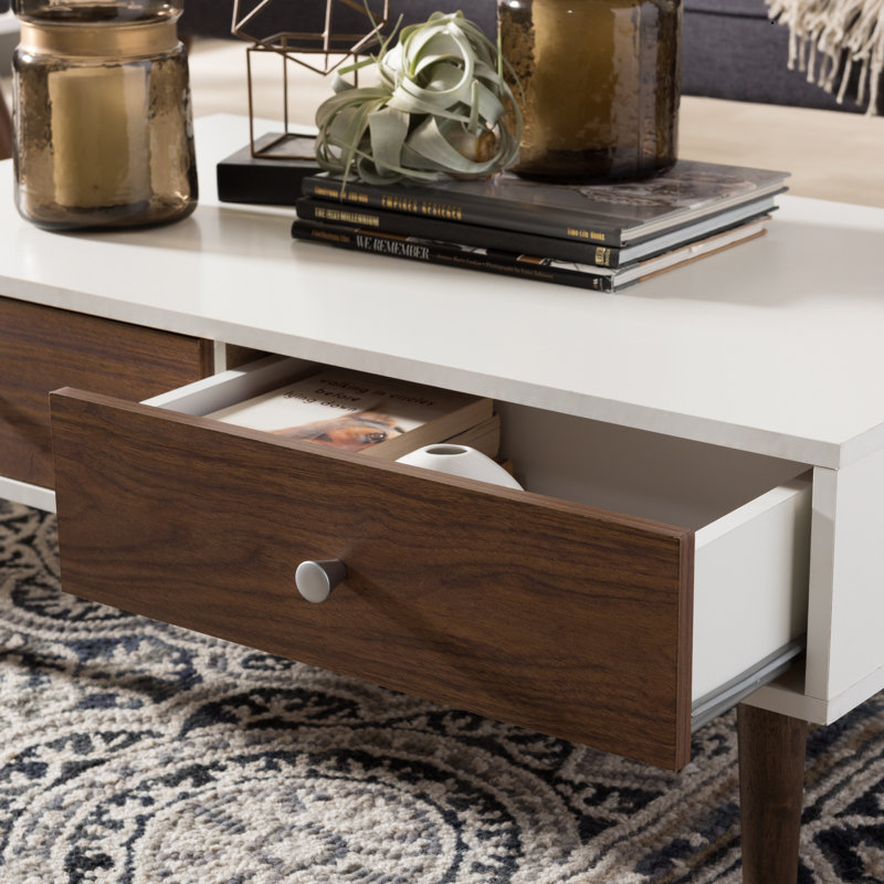 Four Leg Coffee Table with Storage
