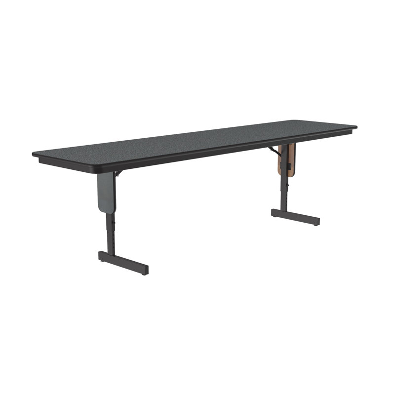 Rectangle Height Adjustable Modular Training Table, 30" H x 60" W x 24" D, Montana Granite