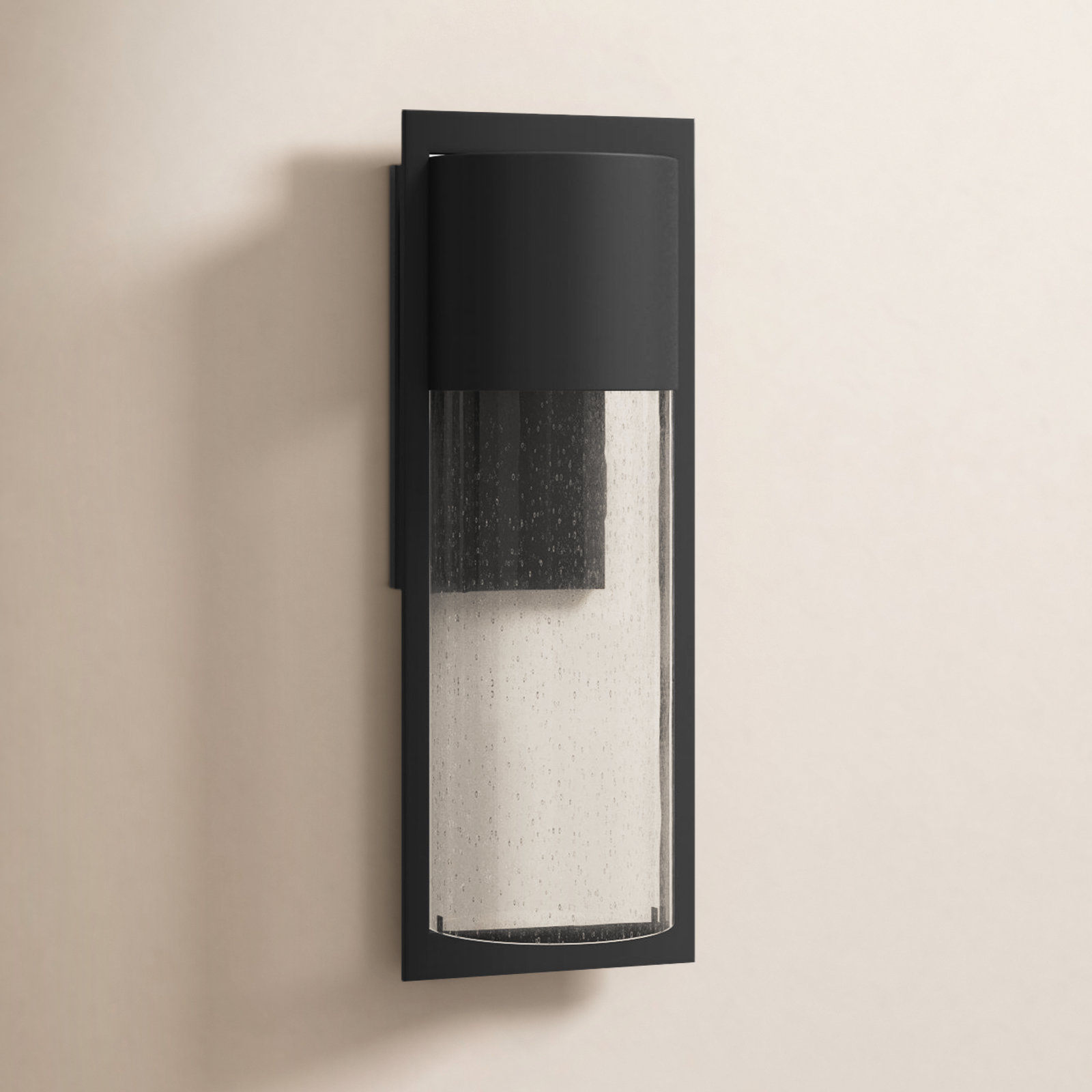 Bandit Outdoor Sconce, Black, Large, Incandescent