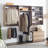 Devi Oak Wood Closet System-1571069430