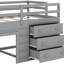 Lit mezzanine avec tiroirs et tablette-254219466