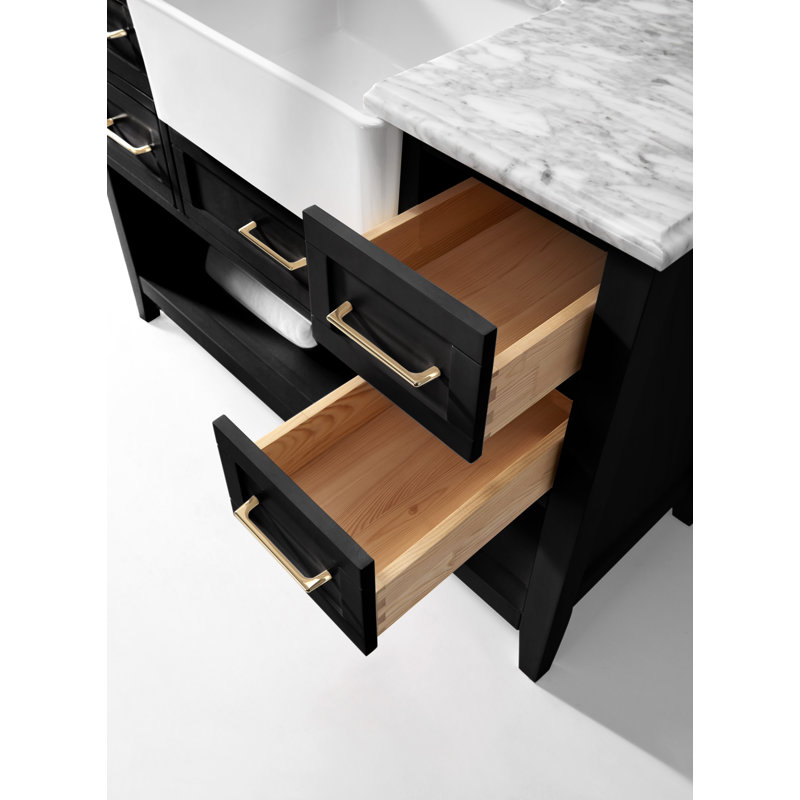 48'' W Single Vanity, Black Onyx