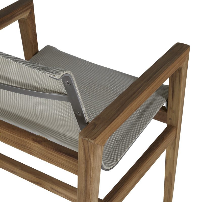 Coast Patio Dining Armchair, Canvas Sling