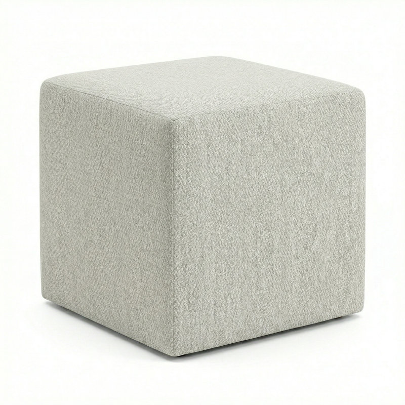 Berlin Gardens Lilly Hive 20" Square Pouf, Cream