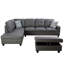 Canapé modulaire rembourré en L avec repose-pieds 3 pièces Erynne-575160864-575160873
