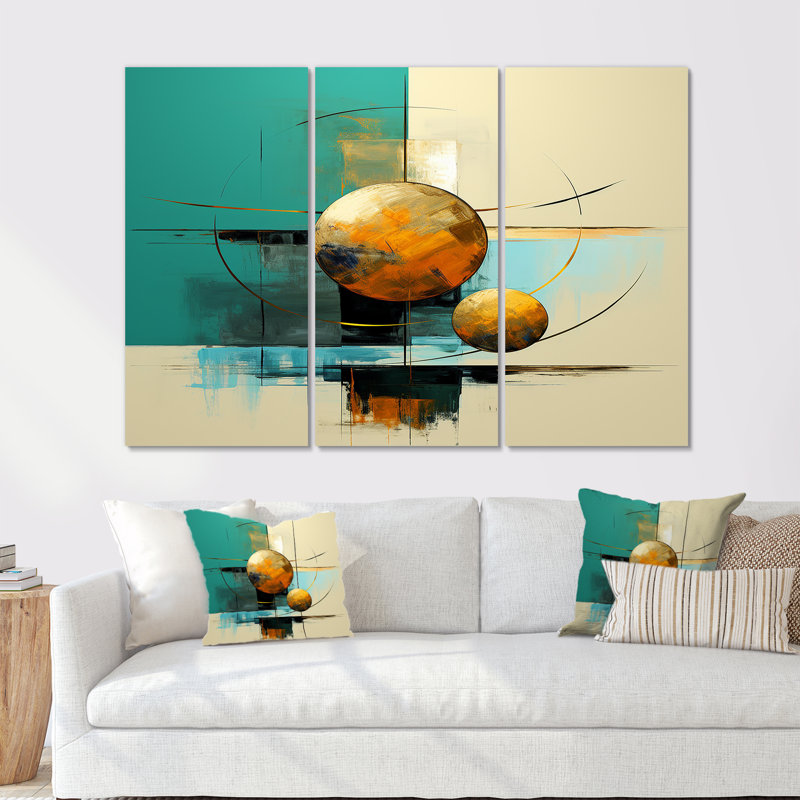 Ensemble de salon Double Art, H 28 po x l 36 po x P 1 po, Toile tendue