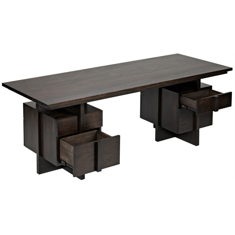 Bridge Solid Wood Writing Desk