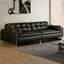 Canapé modulaire noir en similicuir-1178918537