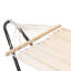 Harbour Housewares - Garden Hammock with Spreader Bars - Natural
