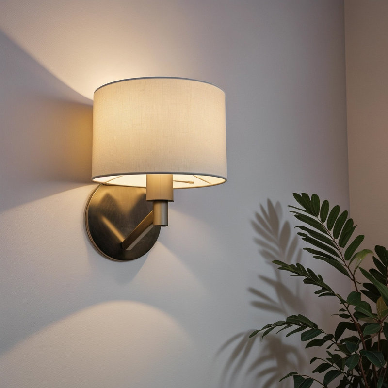 Lampe murale en nickel brossé Nebula