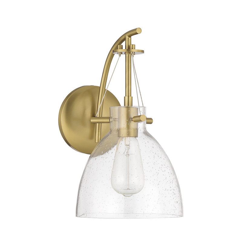 Arrindell Metal Armed Sconce in Brass, Brass